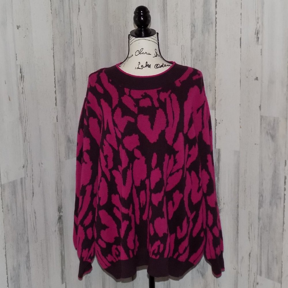 NWT Who What Wear Sweater Purple Pink Size 4X
